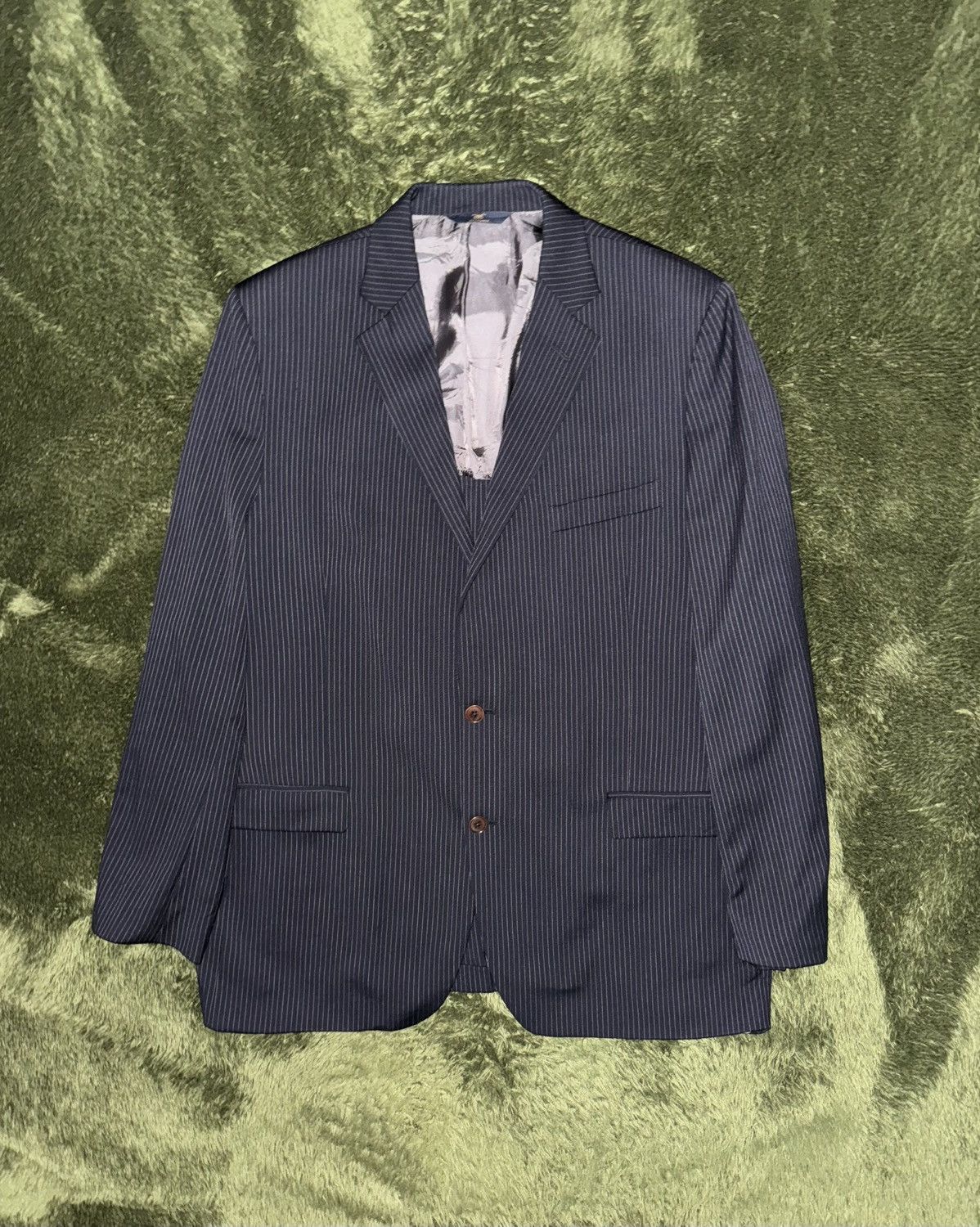 Brooks Brothers [46L] 00s Brooks Brothers 346 USA Stripe Blazer Jacket Size 46L - 1 Thumbnail