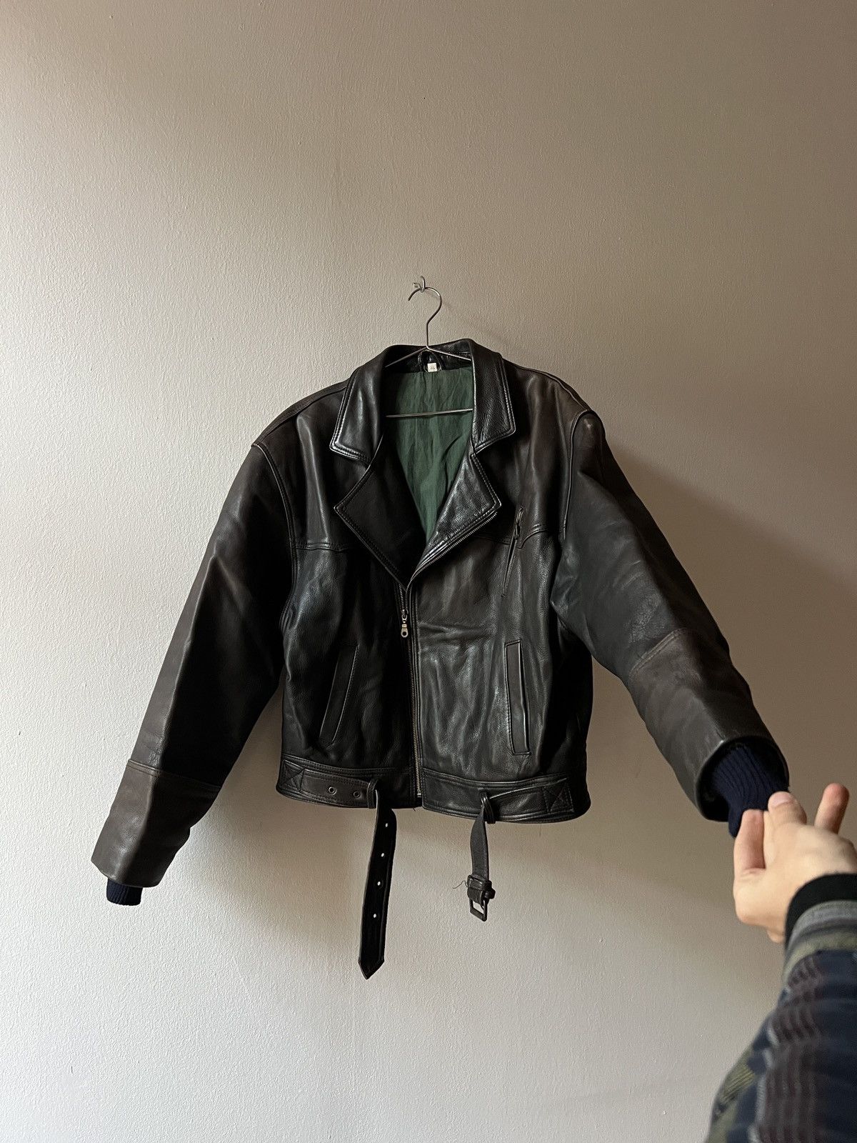 Vintage Vintage Leather Biker Jacket Size US XL / EU 56 / 4 - 3 Thumbnail