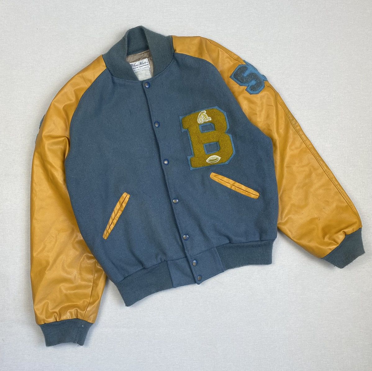 Vintage Vintage McKeen&Wilson High School Varsity Bomber Jacket 44 Size US L / EU 52-54 / 3 - 1 Thumbnail