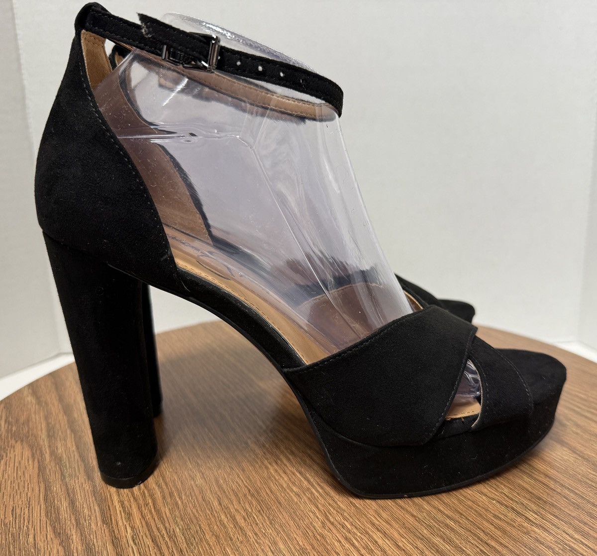 Jessica Simpson Jessica Simpson Blac Platform Stiletto Heel Ankle Strap NWOT Size US 8.5 / IT 38.5 - 5 Thumbnail