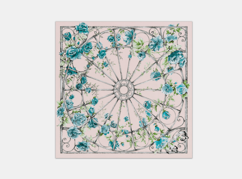 Dior o1w1db10426 31GRA0 Size:OS / 90 Square Scarf in Multicolor Size ONE SIZE - 1 Thumbnail