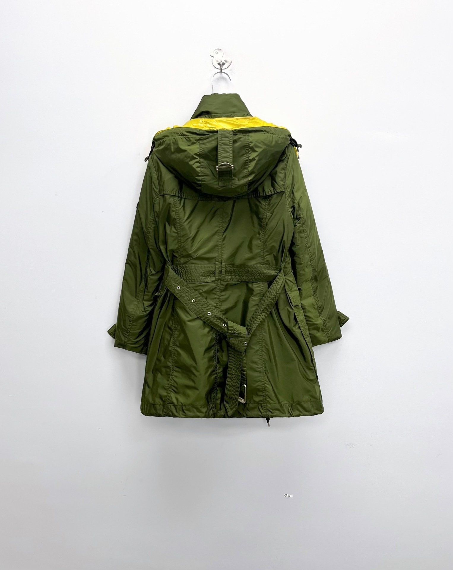 Burberry Burberry Yellow-Green Sleeve Badge Long Down Jacket Size US S / EU 44-46 / 1 - 2 Thumbnail