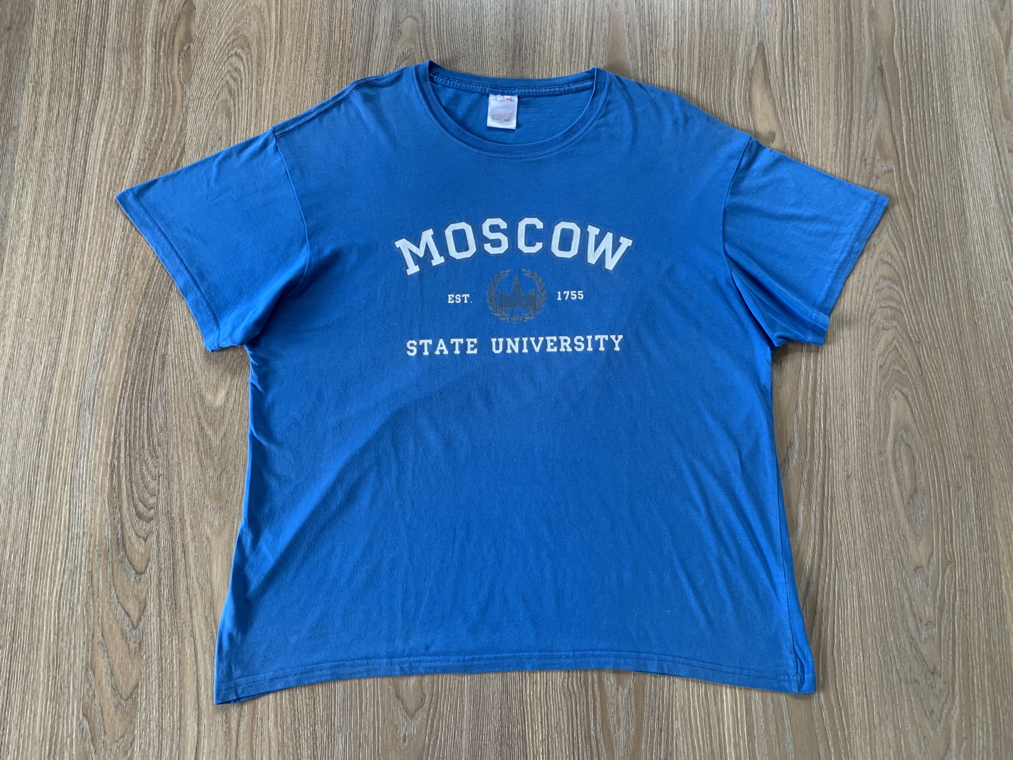 Other Rare Vintage Moscow State University Cotton T Shirt Size US XL / EU 56 / 4 - 2 Thumbnail