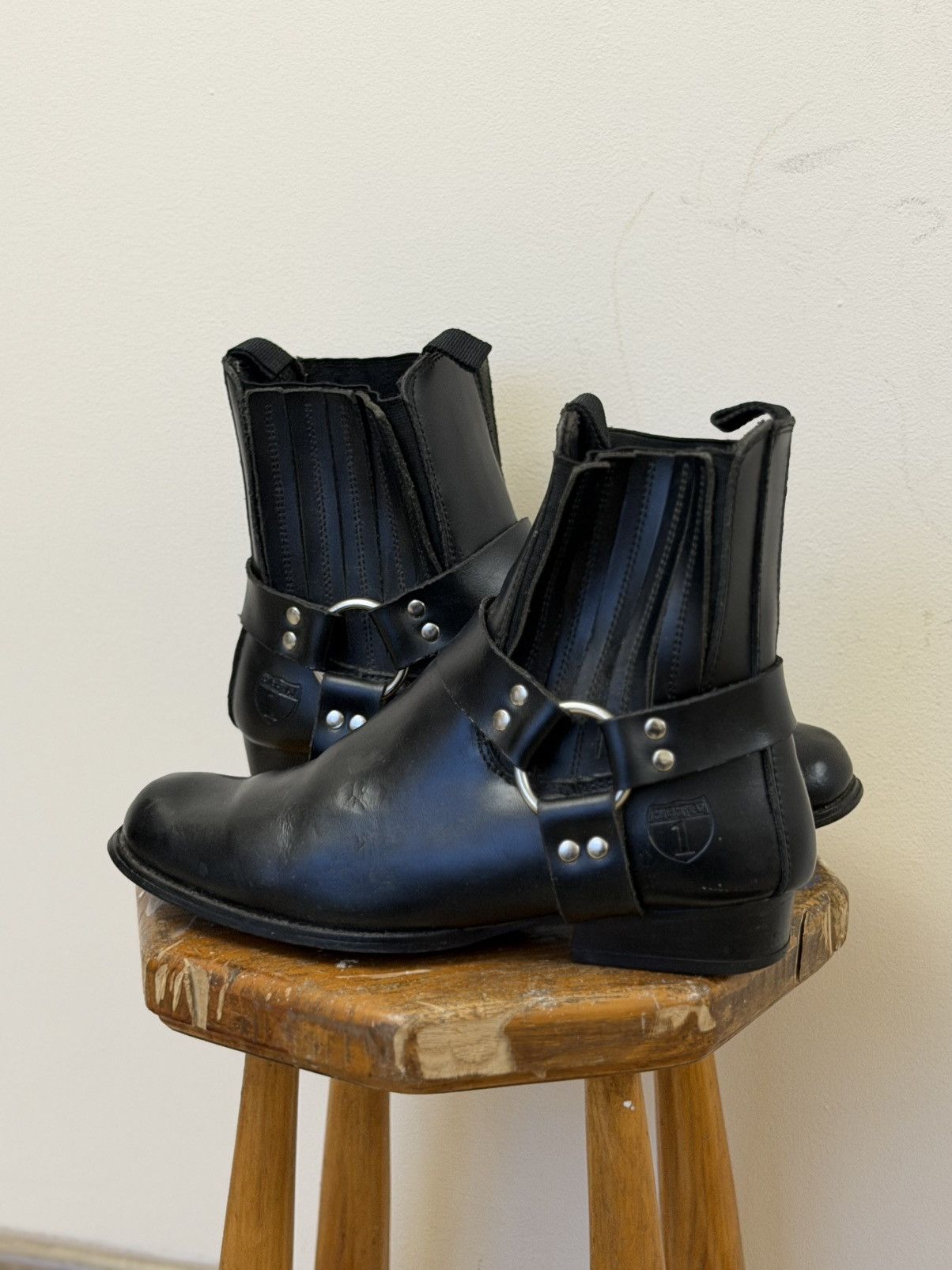 Other Studded gothic avant garde boots hedi slimane style y2k Size US 10 / EU 43 - 1 Thumbnail