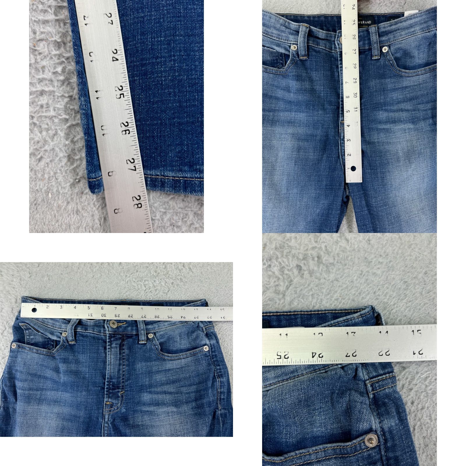 Lucky Brand Lucky Brand Jeans Juniors 4 Blue Denim Bridgette Skinny Ankle 21x25 Button Zipper Waist 25 in Cotton Blend Women's Modern USA Size 27" / US 4 / IT 40 - 9 Thumbnail