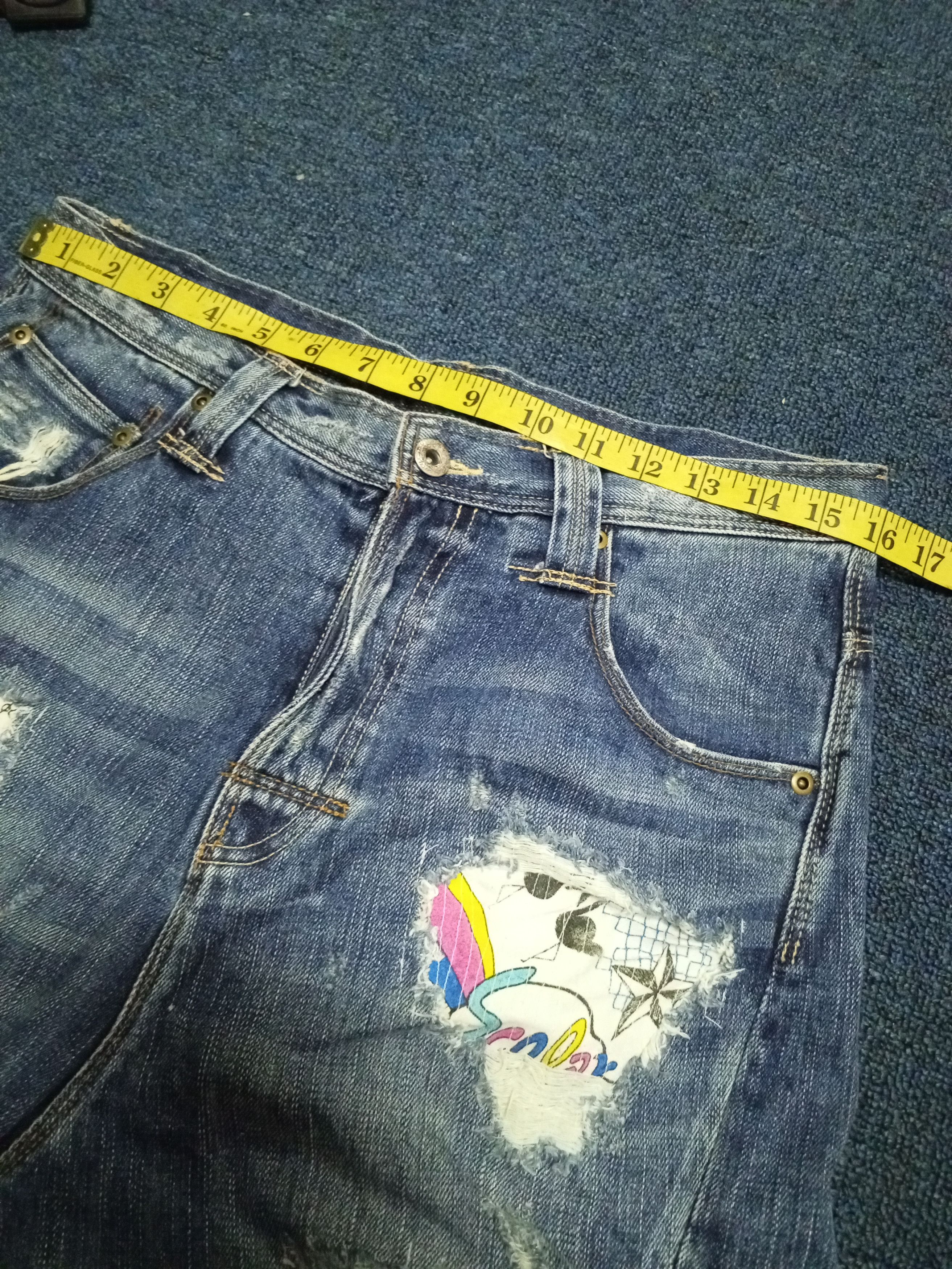 Japanese Brand BIT BLUE SCOLAR JEANS RARE Size US 32 / EU 48 - 8 Thumbnail