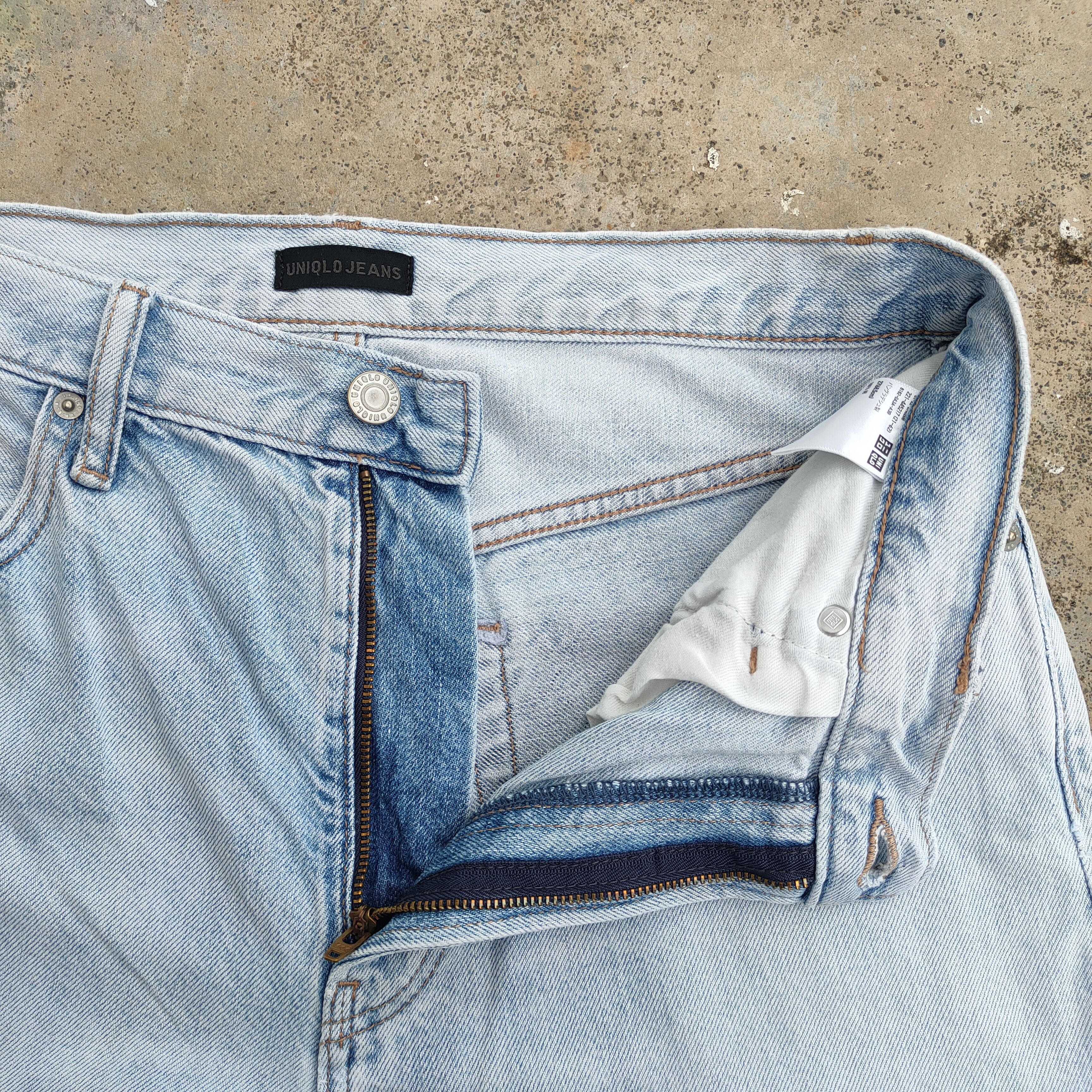 Black Label VINTAGE JAPANESE FADED WASH BLUE JEANS DENIM PANTS Size US 30 / EU 46 - 7 Thumbnail