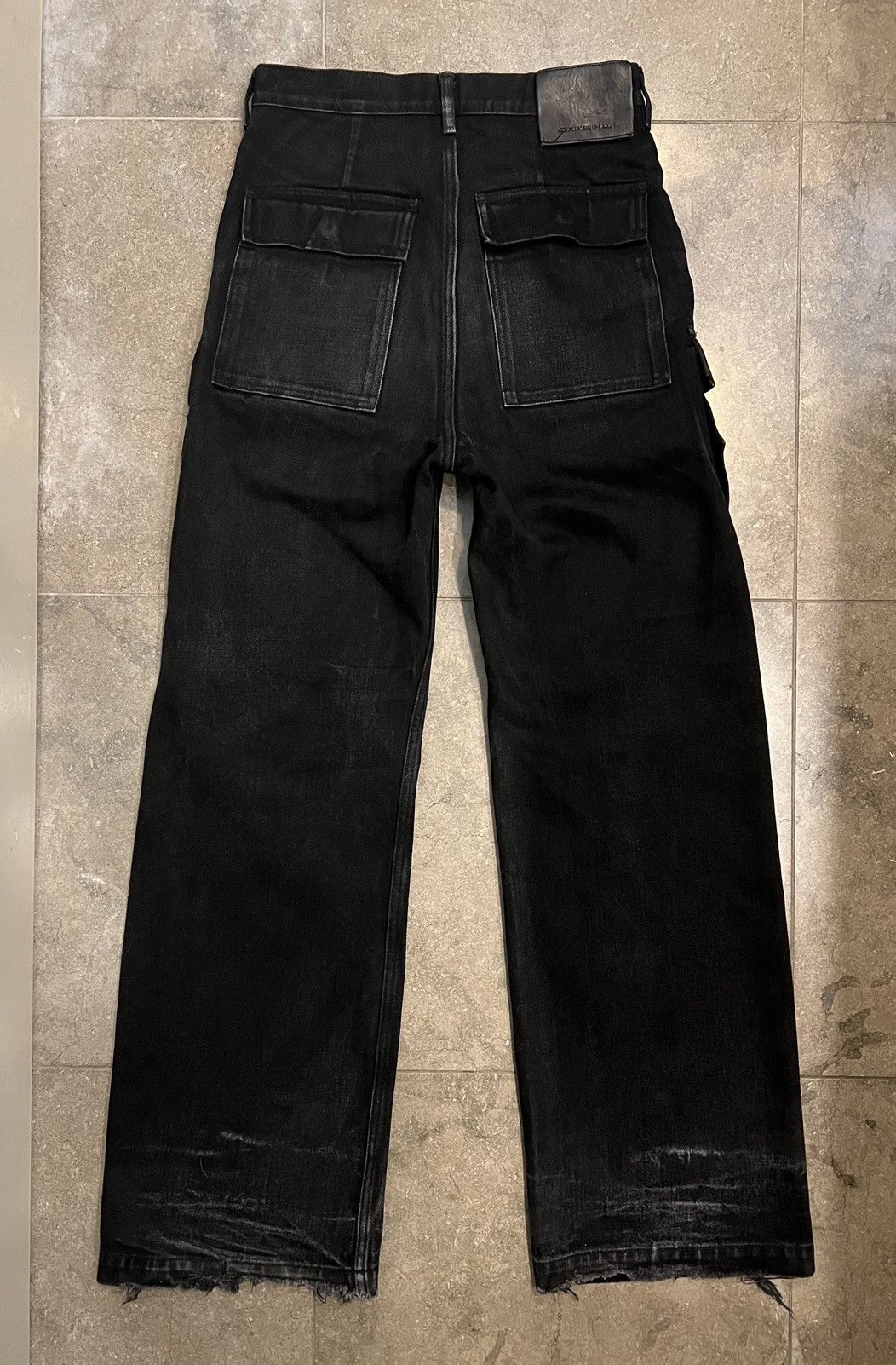 Rick Owens × Rick Owens Drkshdw Rick Owens Geth Cargo Pants LIMITED SS23 16oz Japanese Denim Size US 30 / EU 46 - 2 Thumbnail