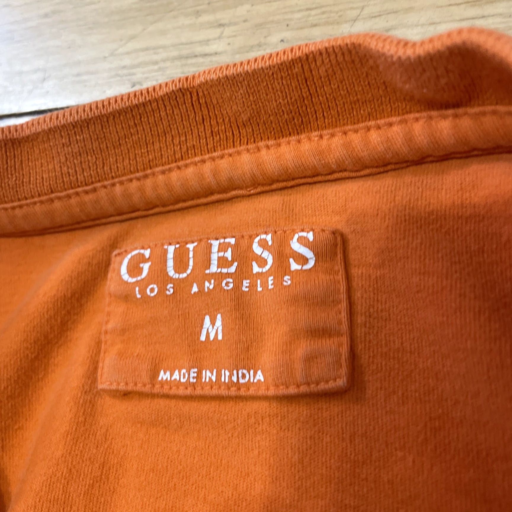Guess GUESS T Shirt Mens M Orange Box Graphic Jersey Streetwear Stretch Crew Neck LA AngEl Logo Giftbox Box 90s Men Size US M / EU 48-50 / 2 - 4 Thumbnail