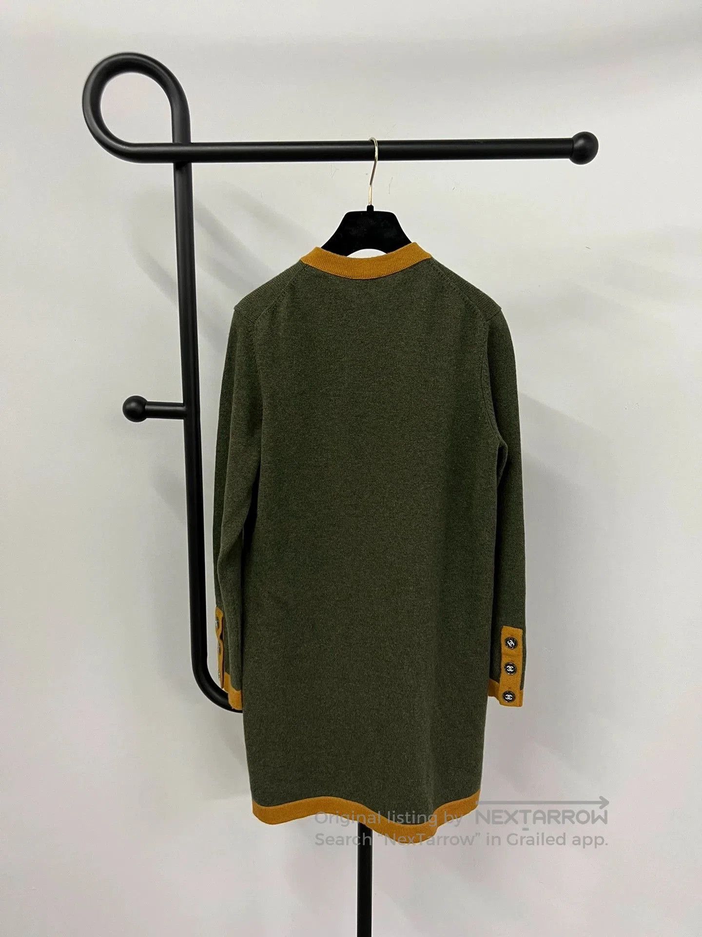 Chanel Chanel Green Long Cashmere Cardigan. Size US S / EU 44-46 / 1 - 2 Thumbnail
