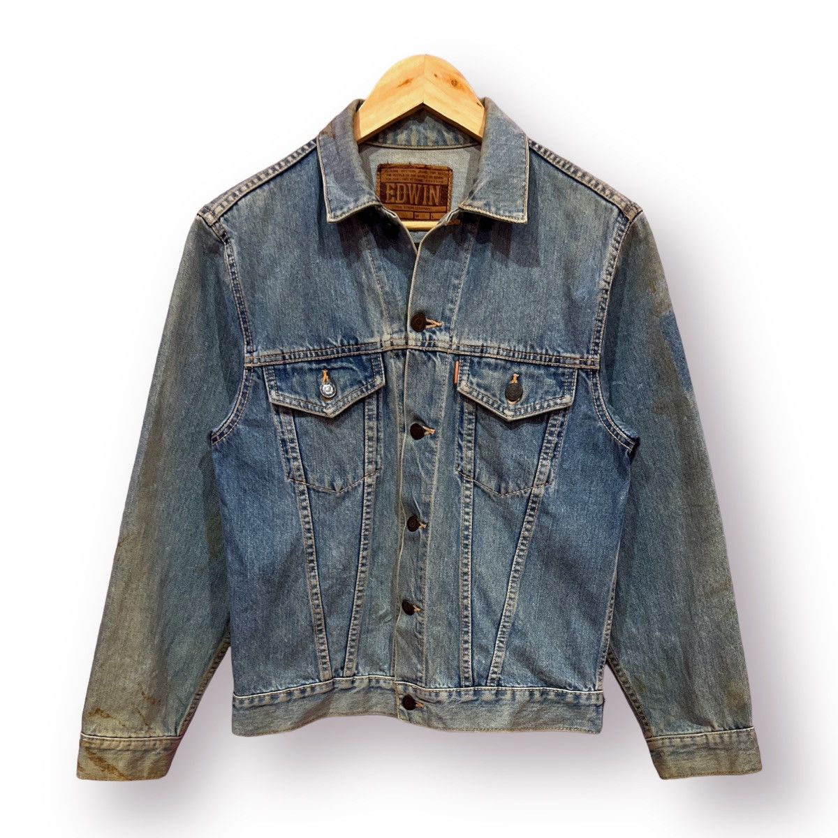 Edwin 🔥Edwin Stone Wash trucker denim jacket Size US S / EU 44-46 / 1 - 2 Thumbnail
