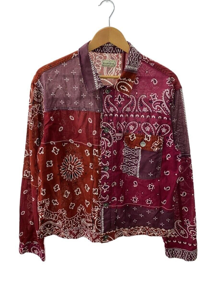 image of Kapital x Kapital Kountry Patchwork Bandana Jacket in Red, Men's (Size 2XL)