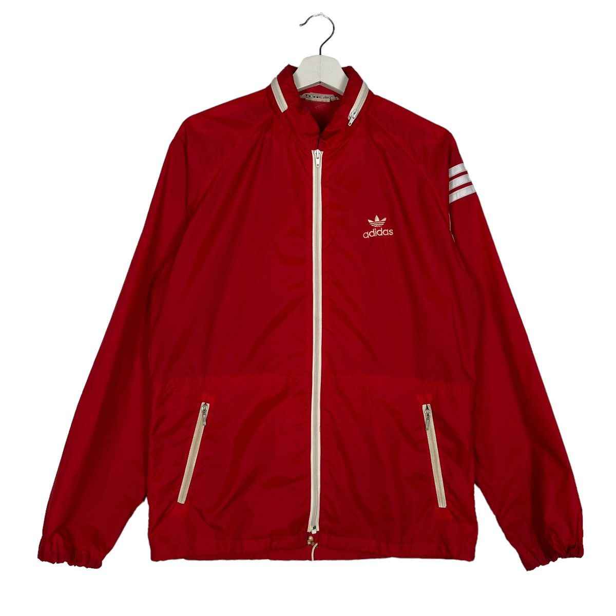 Adidas 🔥 1980s TRUE VINTAGE ADIDAS WINDBREAKER Size US L / EU 52-54 / 3 - 1 Thumbnail