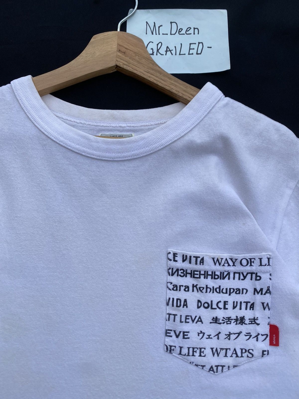 Wtaps Rare WTAPS “Way of Life” Multi language Translation Tee Size US M / EU 48-50 / 2 - 7 Thumbnail