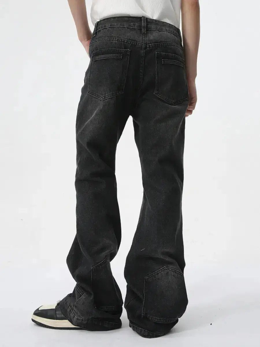 Japanese Brand Retro loose pocket micro flared jeans Size US 32 / EU 48 - 6 Thumbnail