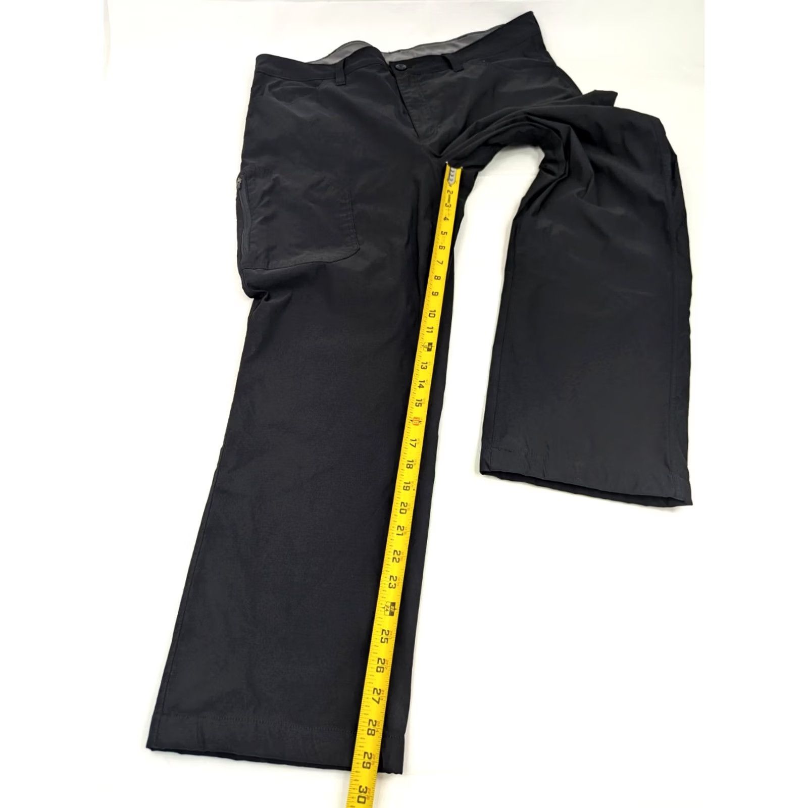 Eddie Bauer Eddie Bauer Men Cargo Pants Fleece Lined Tech 40x30 Black Cargo Pocket Nylon Spandex Zip Button Regular Straight 0502 Size US 40 / EU 56 - 5 Thumbnail
