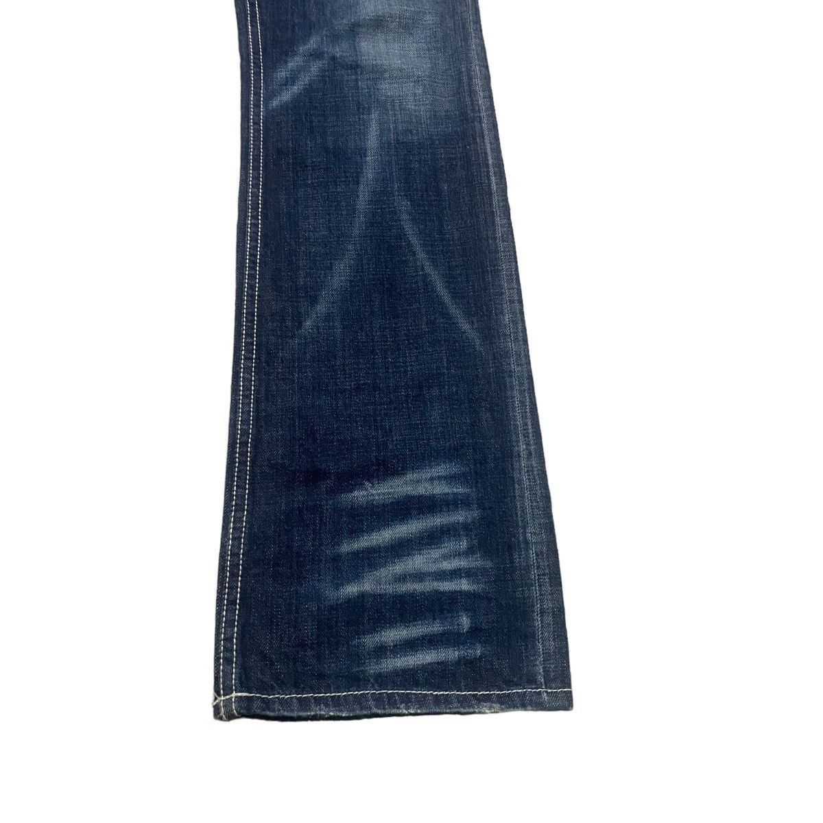 Japanese Brand ARMY OF NO Whisker Denim Flare Jeans Size US 30 / EU 46 - 8 Thumbnail
