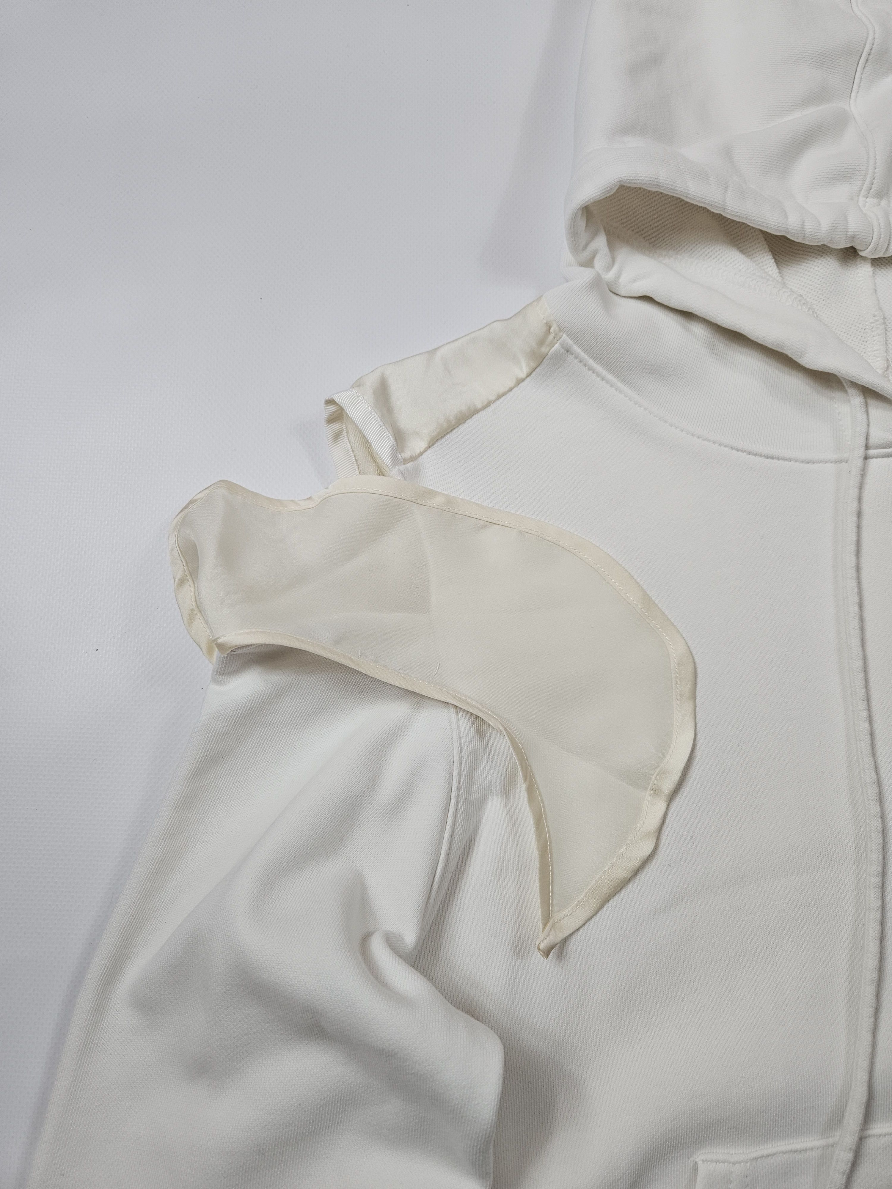 Sacai Sacai white cut-out shoulder hoodie Size L / US 10 / IT 46 - 3 Thumbnail