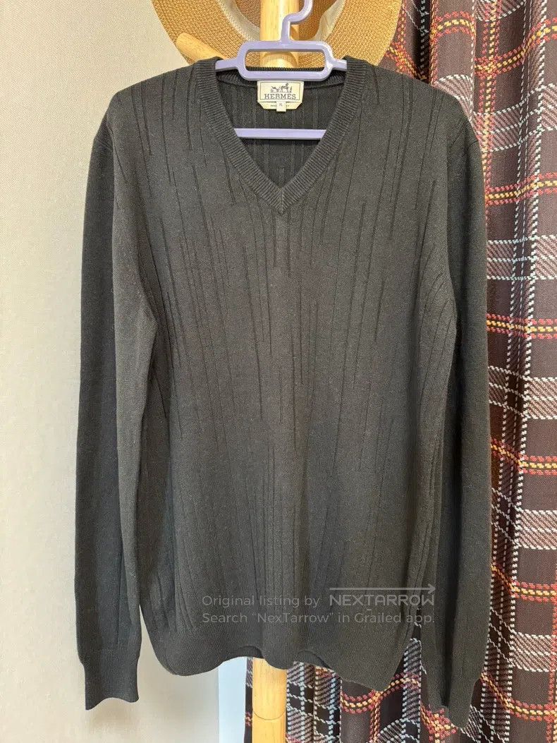 Hermes Hermes Cashmere,sweater 100% cashmere ,classic pattern Size US XL / EU 56 / 4 - 1 Thumbnail