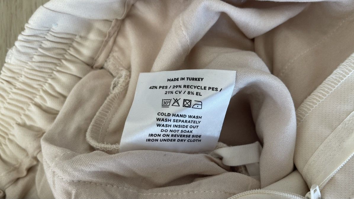 About:Blank about:blank Men’s Pleated Trousers- Off White Size 34R - 6 Thumbnail