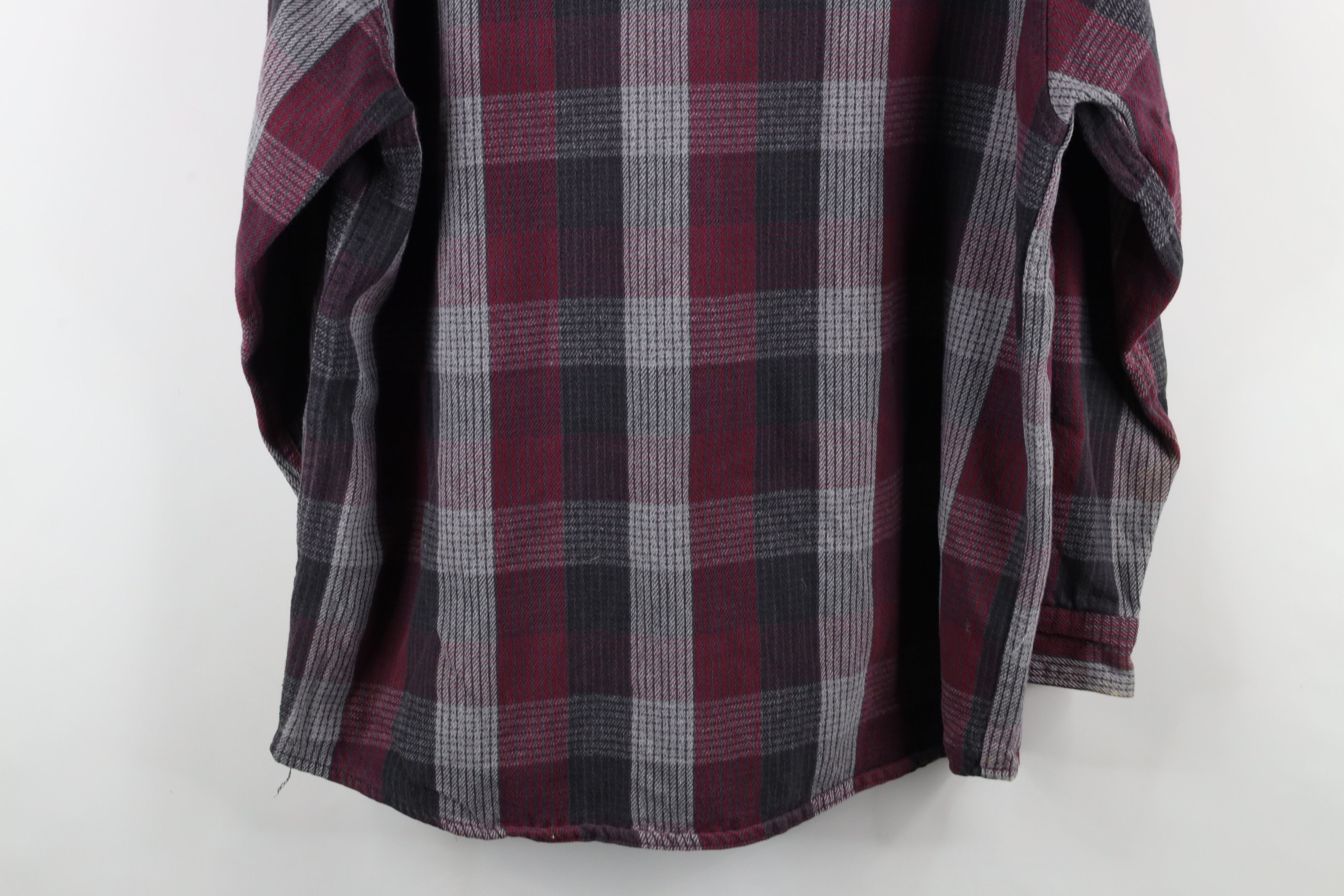 Vintage Vintage 90s Streetwear Heavyweight Button Shirt Plaid Size US XL / EU 56 / 4 - 14 Thumbnail