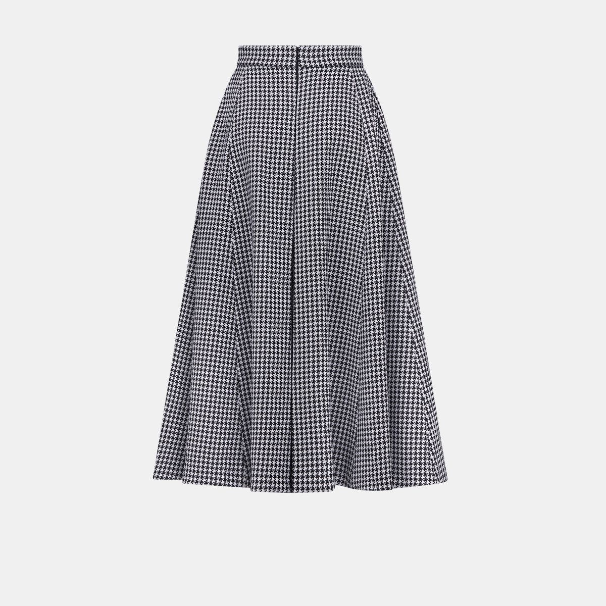 Dior o1bcso1str0225 Mid-Length Skirt with Slit in Black/White Size 30" / US 8 / IT 44 - 2 Thumbnail