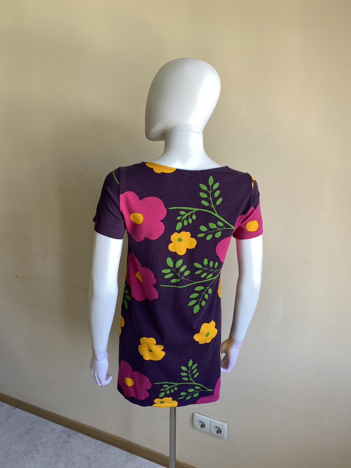 Marimekko Marimekko Multicolor Floral Short Sleeve Mini Dress Size XS Size XS / US 0-2 / IT 36-38 - 7 Thumbnail