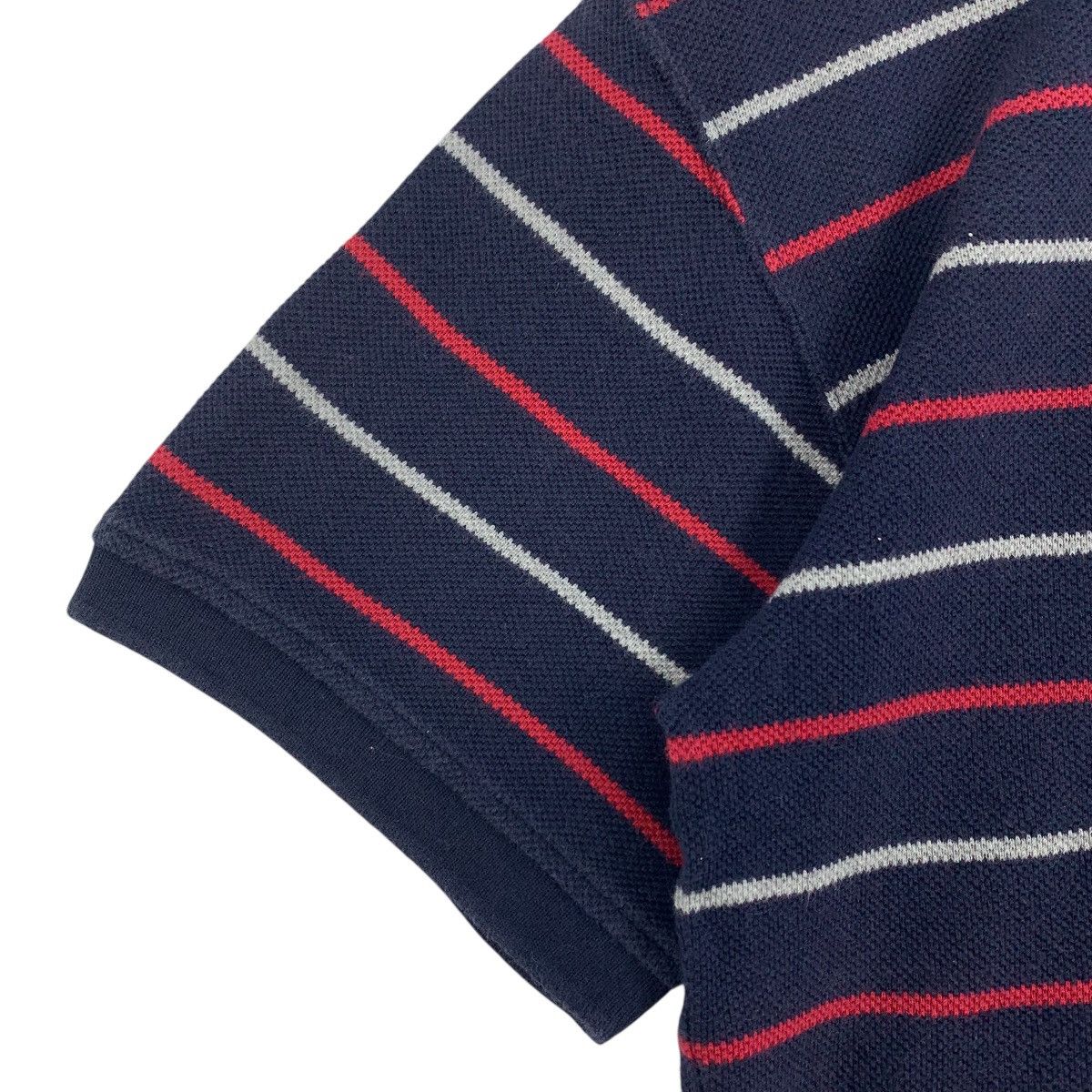 Designer × Issey Miyake × Japanese Brand IM PRODUCT By ISSEY MIYAKE Stripe Polo Tees Size US M / EU 48-50 / 2 - 5 Thumbnail