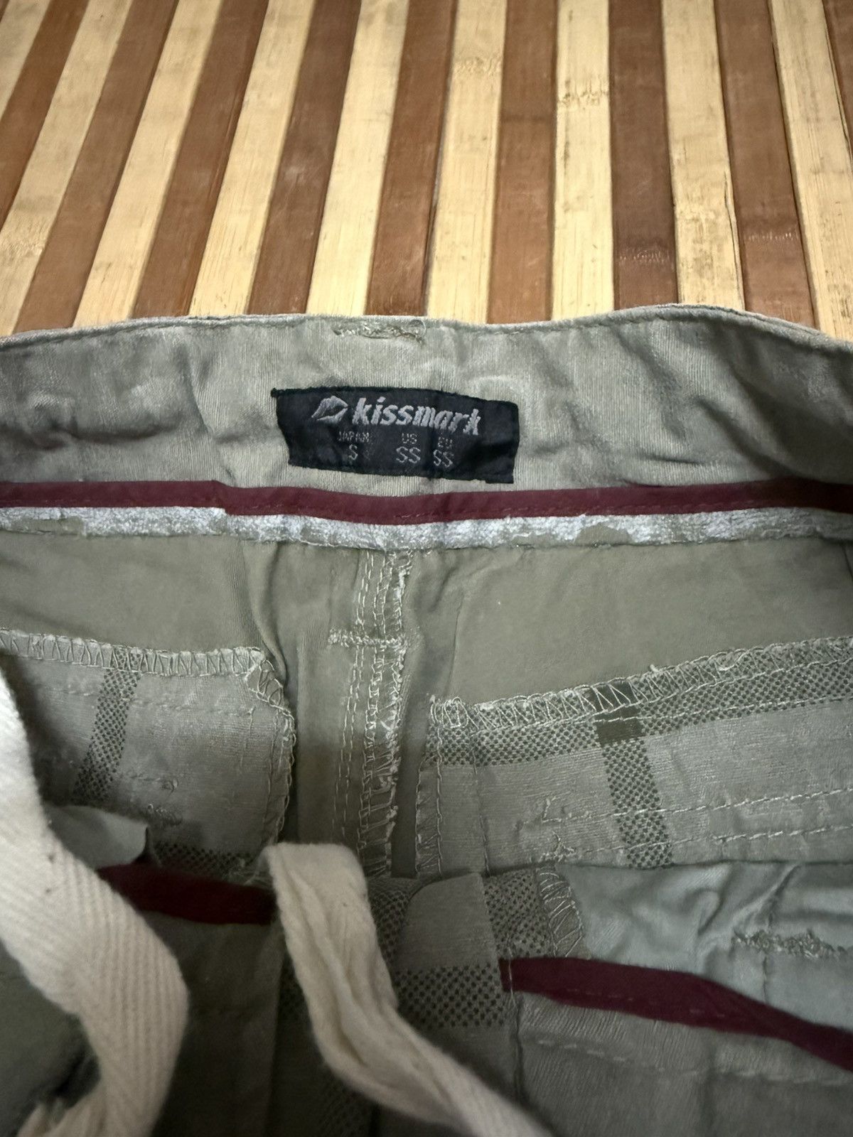 KISS KISSMARK AUTHENTIC Checkered Cargo Pants Streetwear W28X26 Size US 28 / EU 44 - 4 Thumbnail