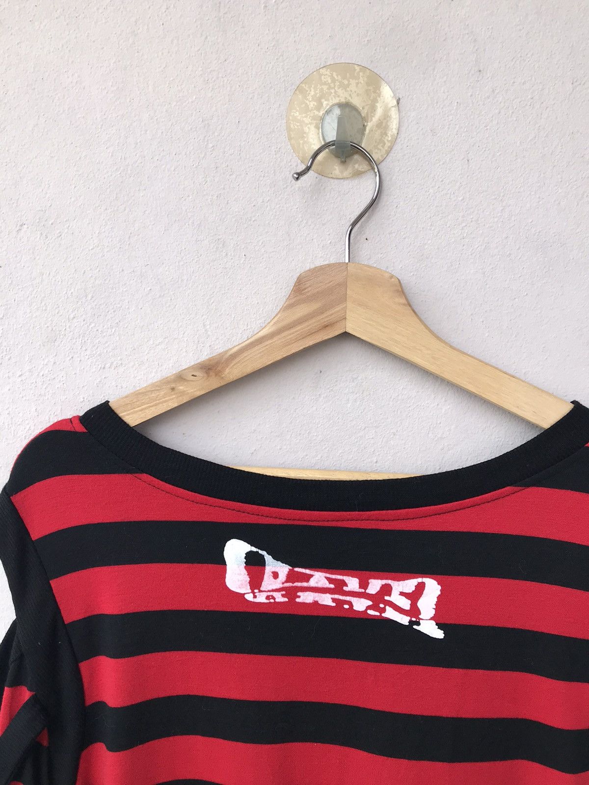 Japanese Brand DRUG HONEY RAVE PUNK SEDITIONARIES STRIPES LONGSLEEVE TEE Size L / US 10 / IT 46 - 11 Thumbnail