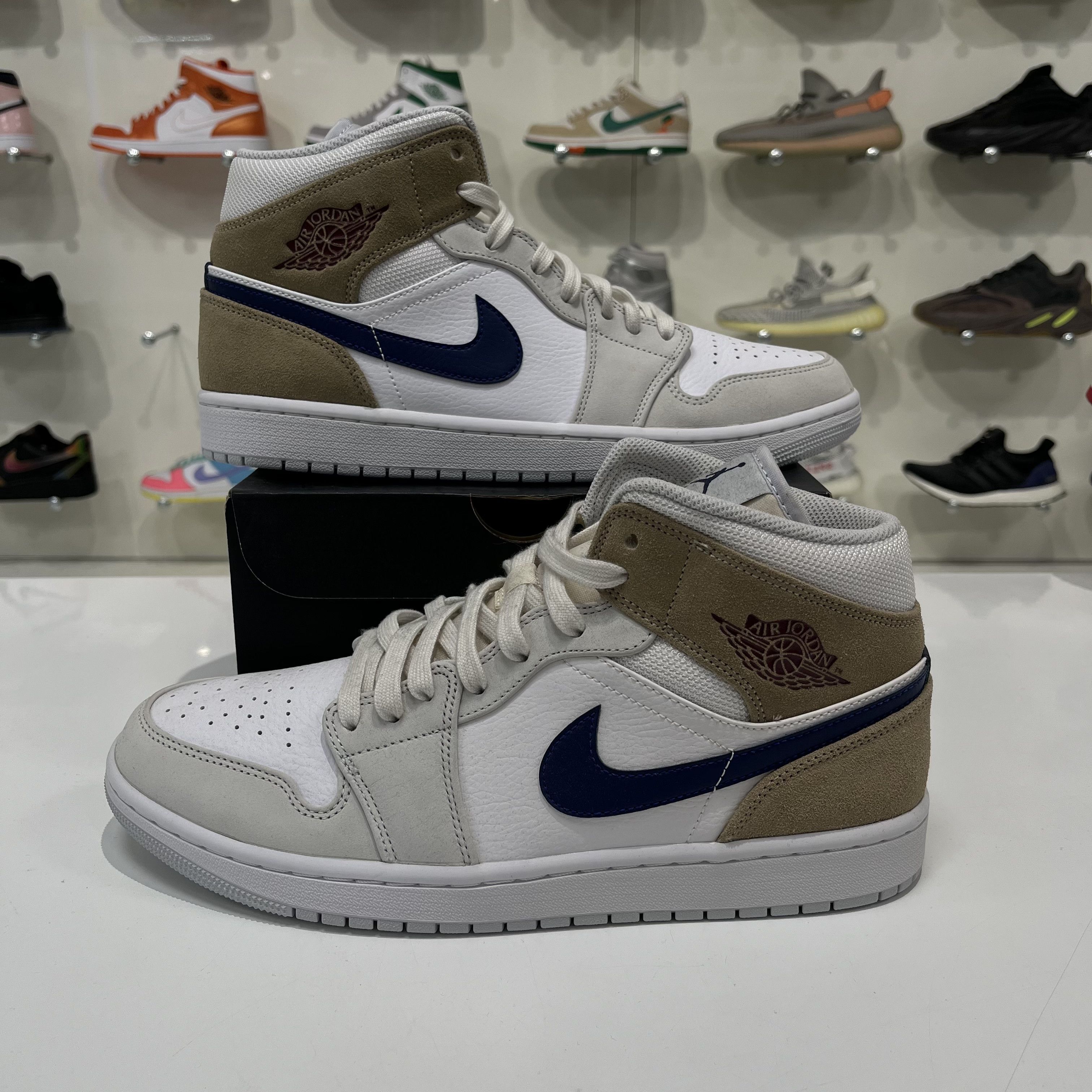 Nike Air Jordan 1 Mid Tan Suede Size US 11 / EU 44 - 1 Thumbnail
