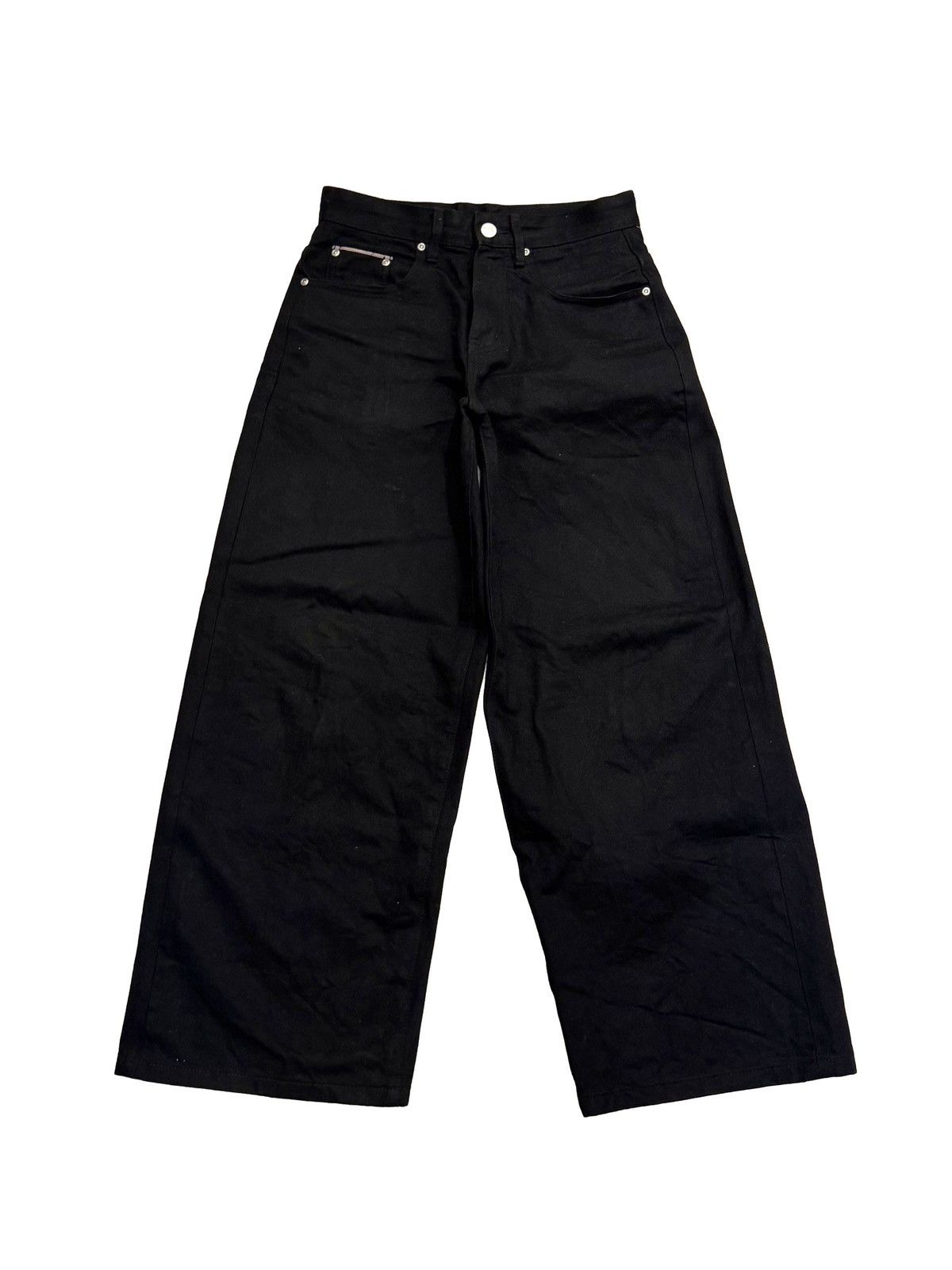 berlinc japanese selvedge matte black baggy denim