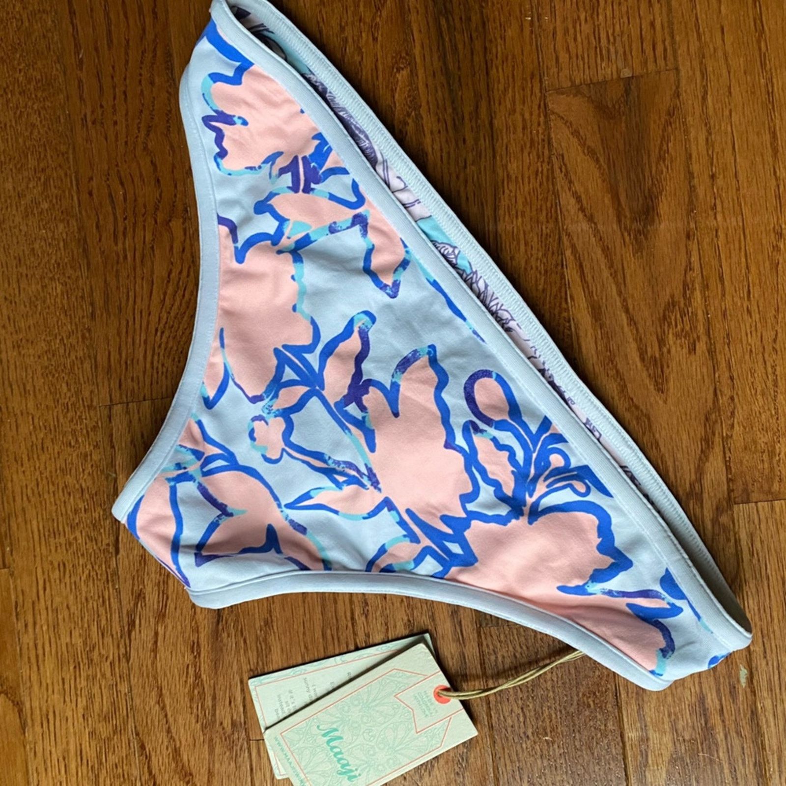 Other New $145 Maaji Cielo Branco Reversible Bikini Bottom M Size M / US 6-8 / IT 42-44 - 6 Thumbnail