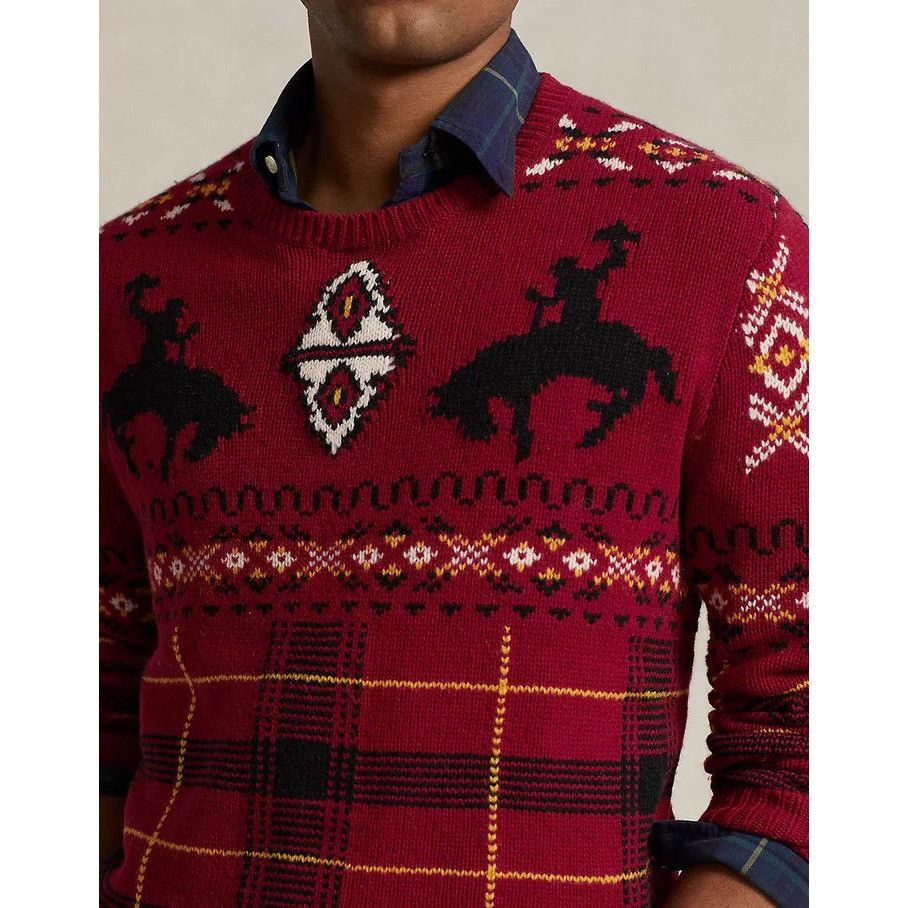 Polo Ralph Lauren Ralph Lauren Polo Wool Blend Chunky Knit Western Fair Isle S Size US L / EU 52-54 / 3 - 9 Thumbnail