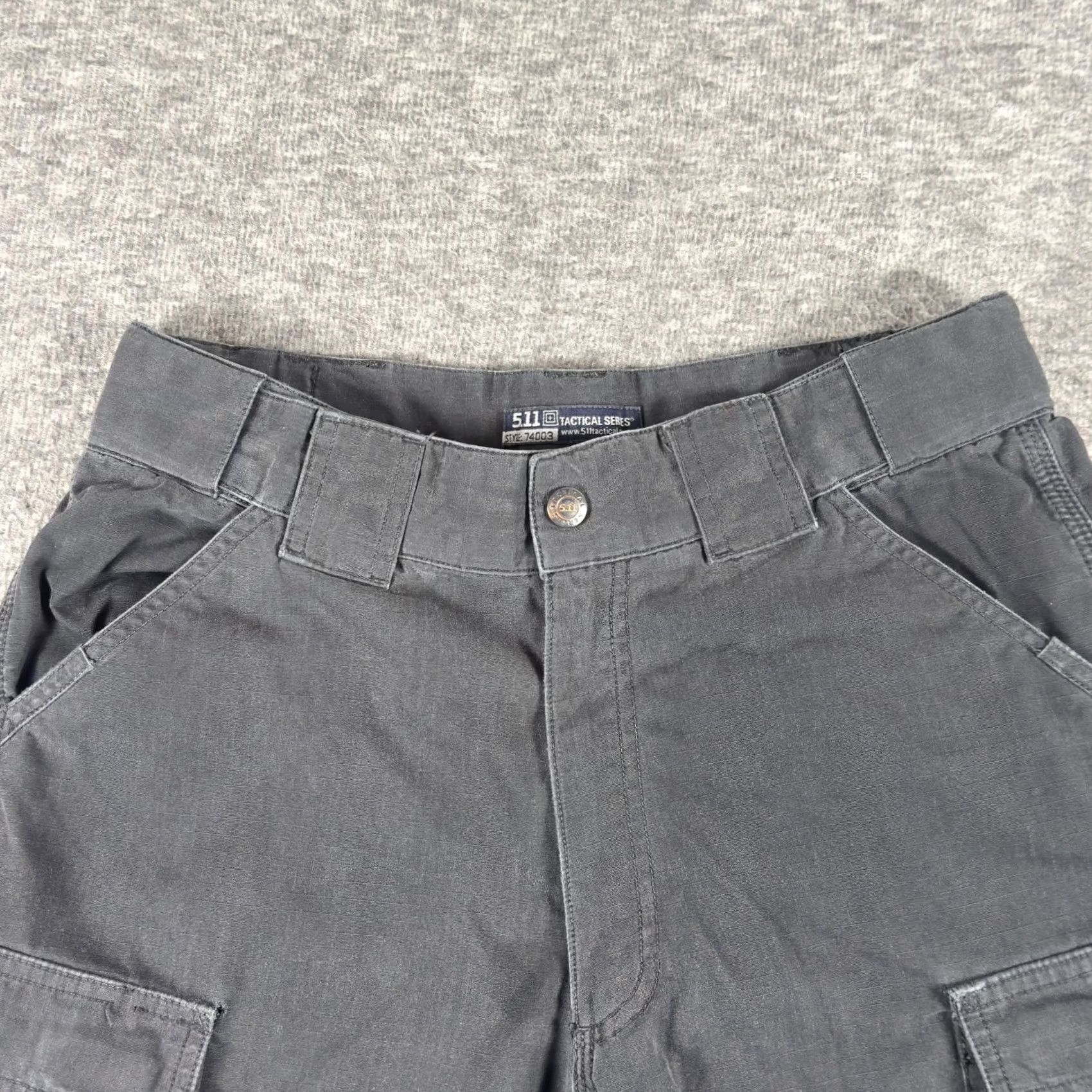 Vintage 5.11 Tactical Pants Mens Cargo Gray 28x32 TDU Ripstop Polyester Blend 74003 Size US 28 / EU 44 - 2 Thumbnail
