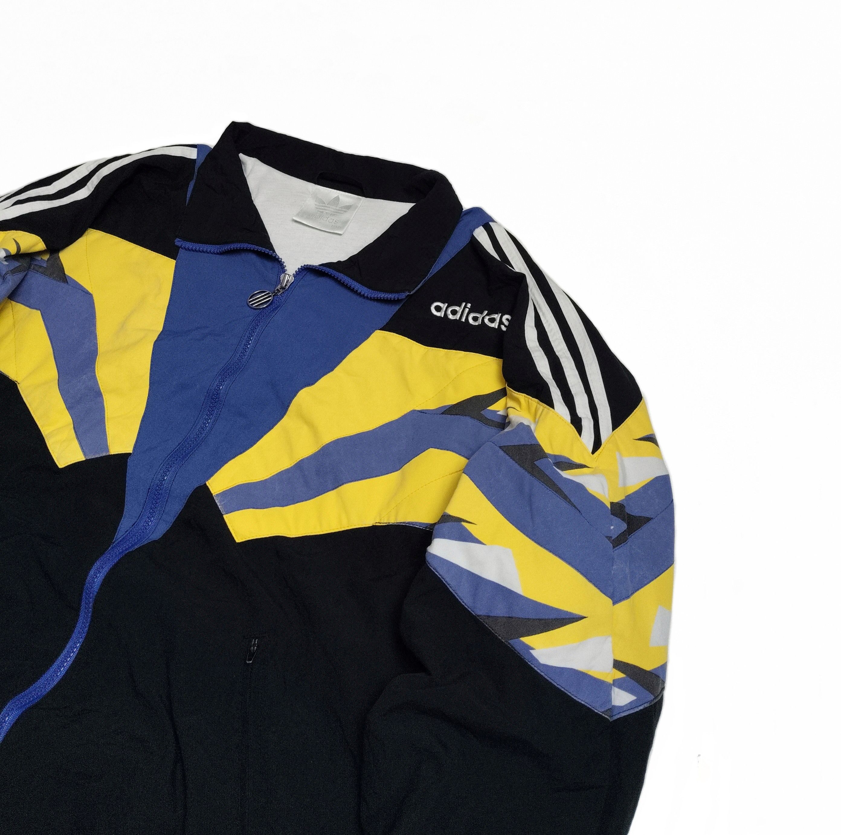 Adidas 💥SOLD💥 Vintage Adidas Geometric Pattern Track Jacket Size US L / EU 52-54 / 3 - 2 Thumbnail