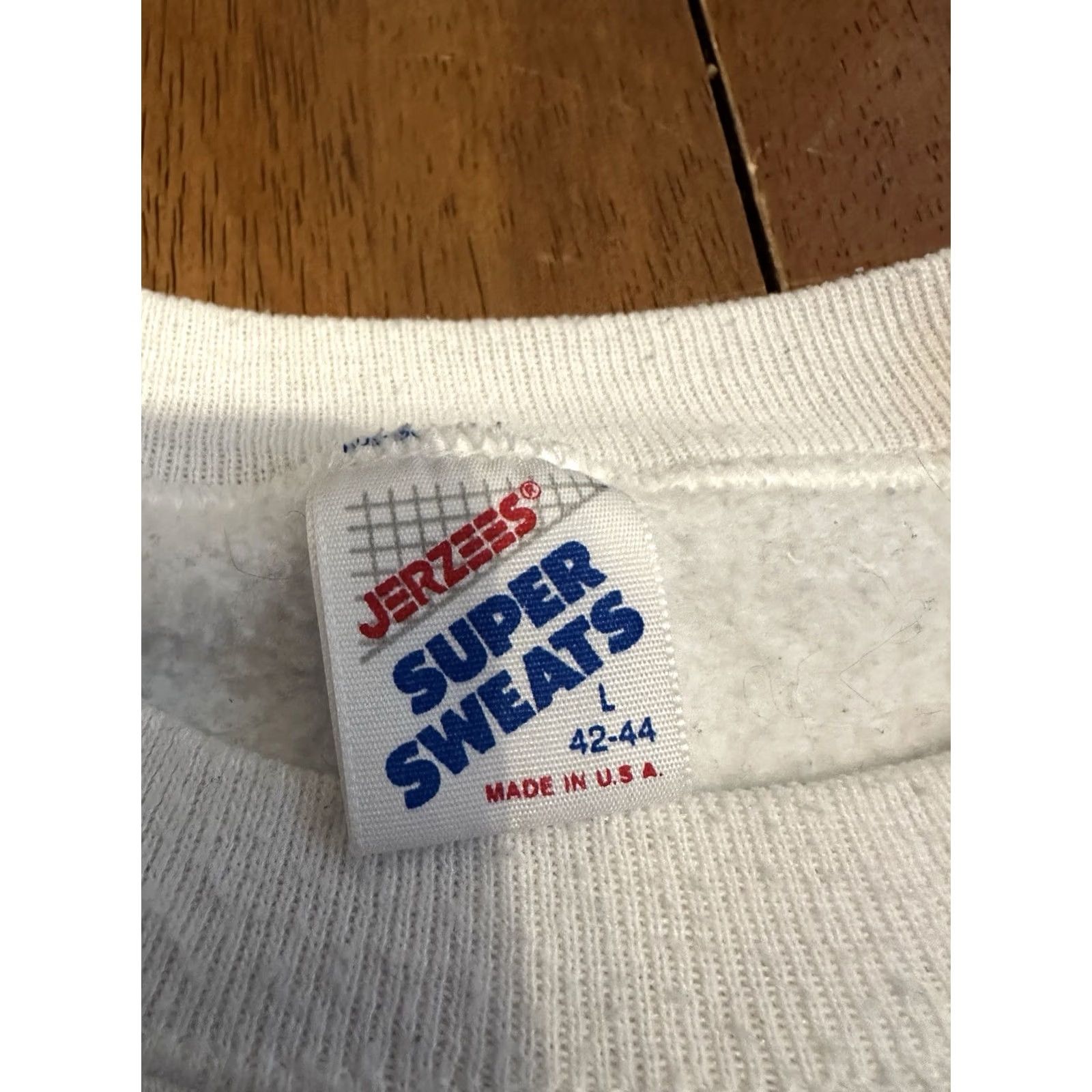 Jerzees VINTAGE Sally’s Apizza Sweatshirt 1988 Original CT 50th Anniversary Fits M White Size US M / EU 48-50 / 2 - 7 Thumbnail