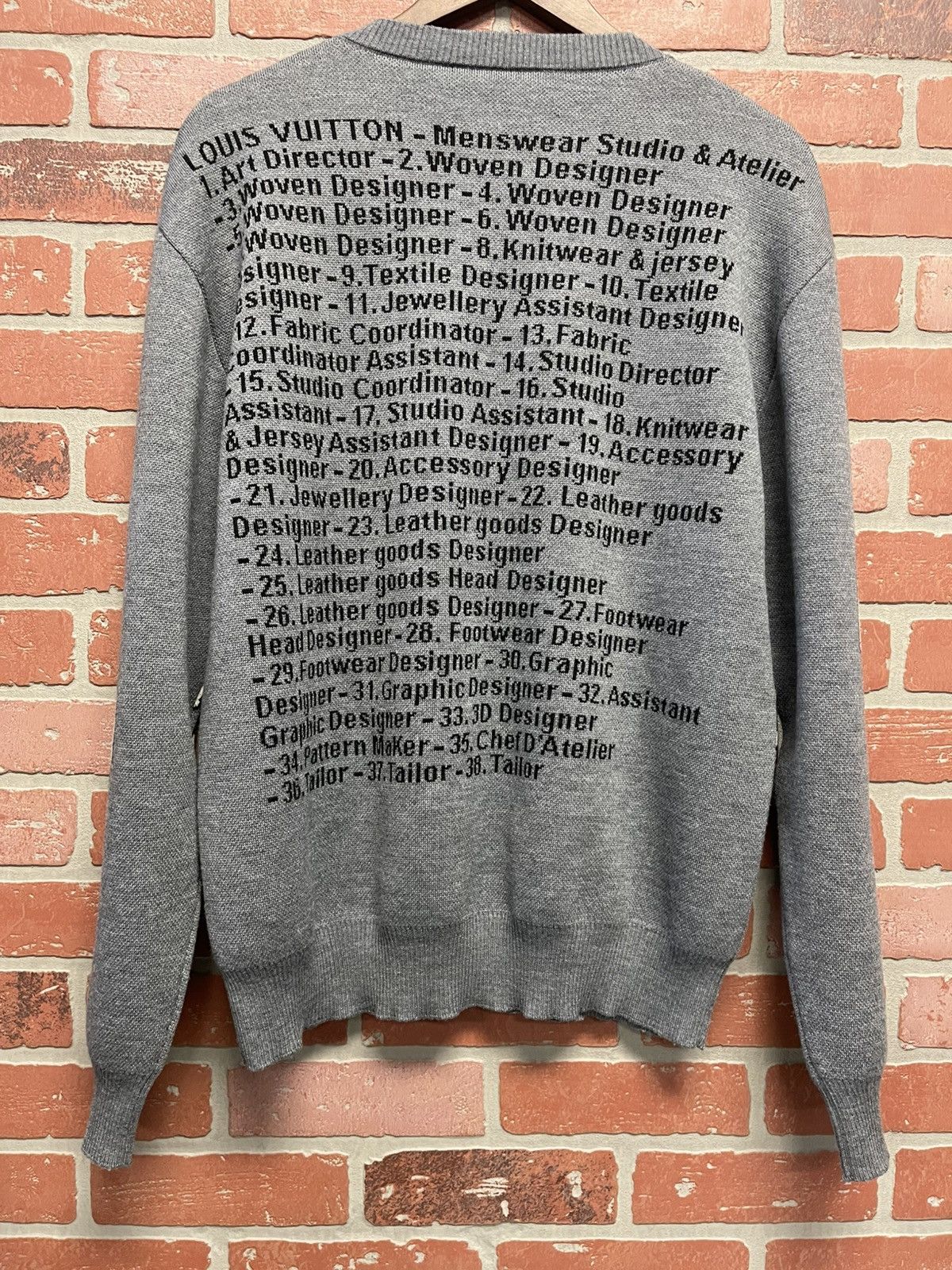 Louis Vuitton Size L - Louis Vuitton x Virgil Studio Jacquard Pullover Size US L / EU 52-54 / 3 - 6 Thumbnail