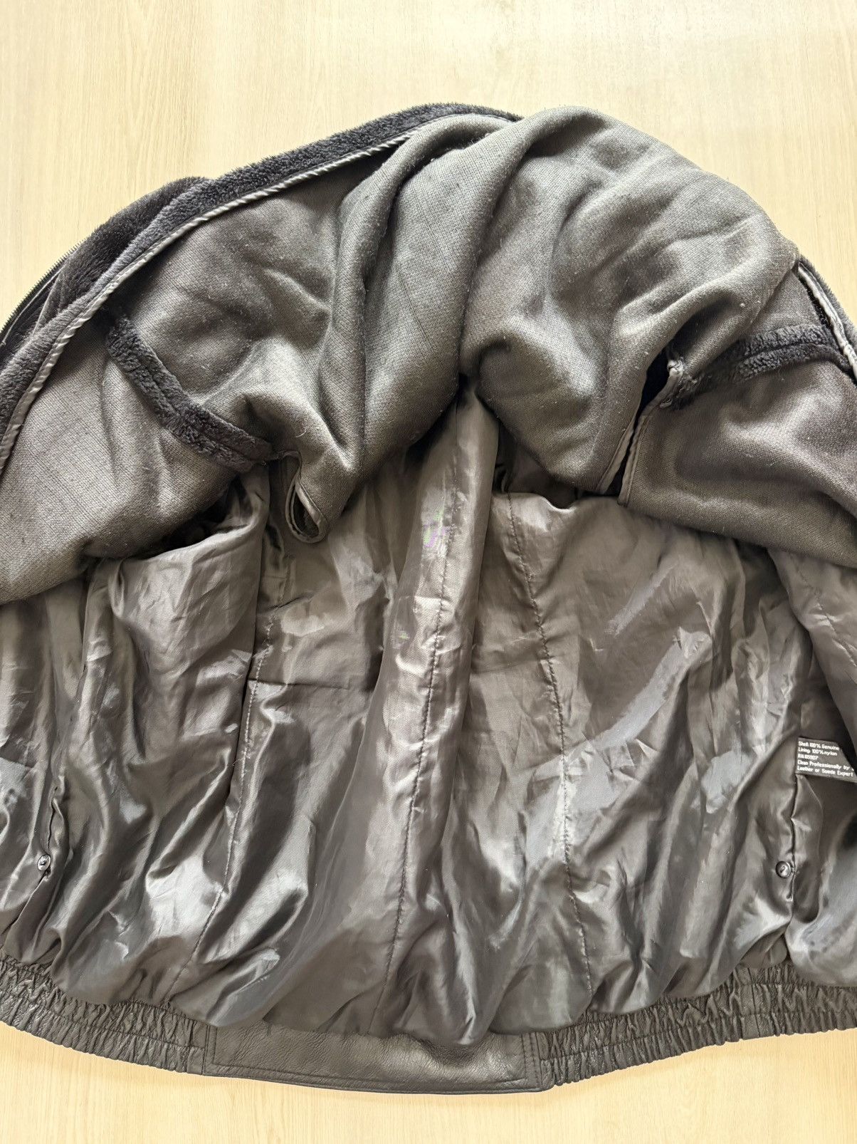 Vintage VTG USA Leather Houston Metro Safety Award Team Genuine 3XL Size US XXL / EU 58 / 5 - 9 Thumbnail
