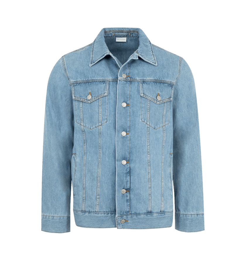 o1h1sh10525 Double-Breasted Coat in Light Blue