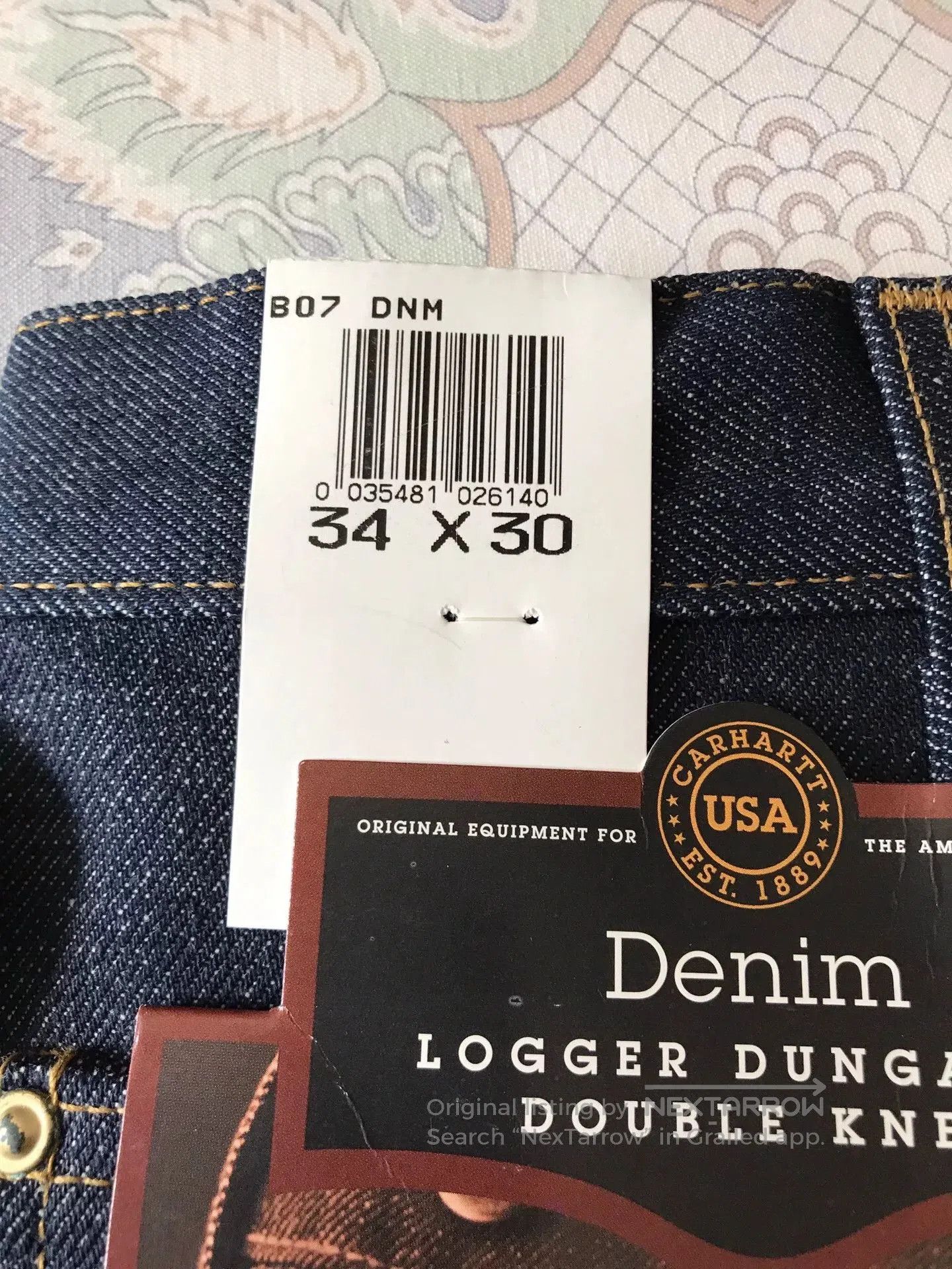 Carhartt Carhartt B07 Double Knee Raw Denim Jeans. Size US 34 / EU 50 - 8 Thumbnail