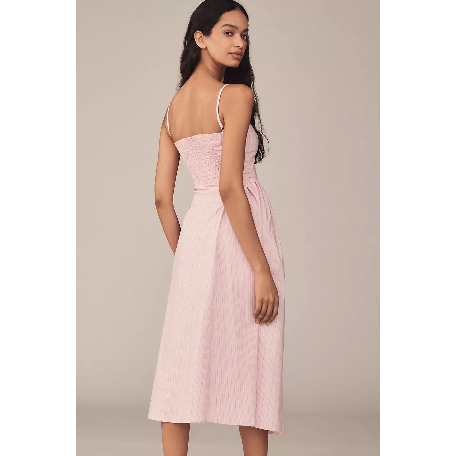 Anthropologie NWT Maeve Sleeveless Fitted A-Line Midi Dress $168 X-LARGE Size XL / US 12-14 / IT 48-50 - 4 Thumbnail