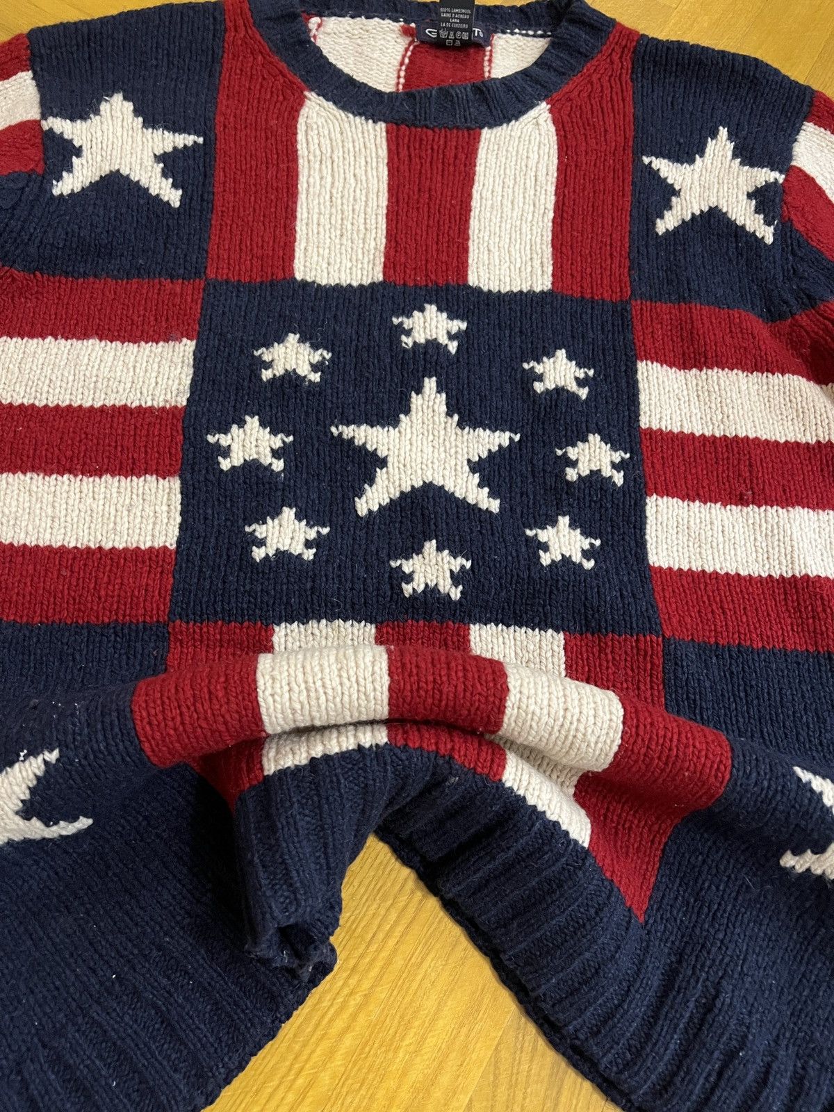 Gant GANT Mens Crew neck Jumper L Heavy Wool Knit Sweater Size US L / EU 52-54 / 3 - 5 Thumbnail