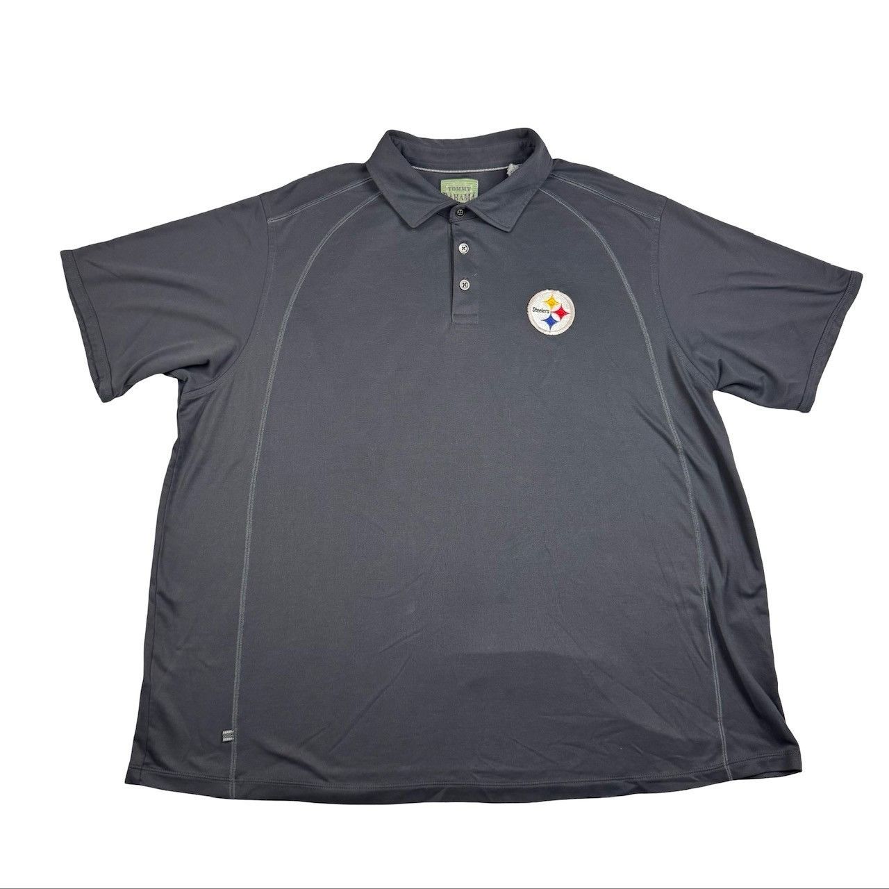 Tommy Bahama Pittsburg Steelers x Tommy Bahama Men's S/S Polo Shirt Gray Size US XXL / EU 58 / 5 - 2 Thumbnail