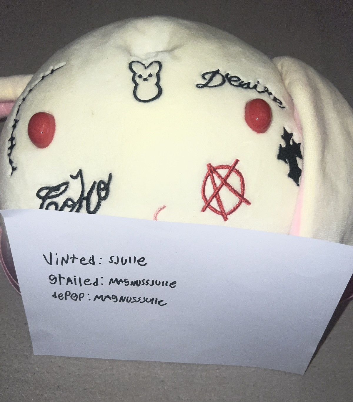 Lil Peep Lil Tracy - Bunny satchel bag Size ONE SIZE - 5 Thumbnail