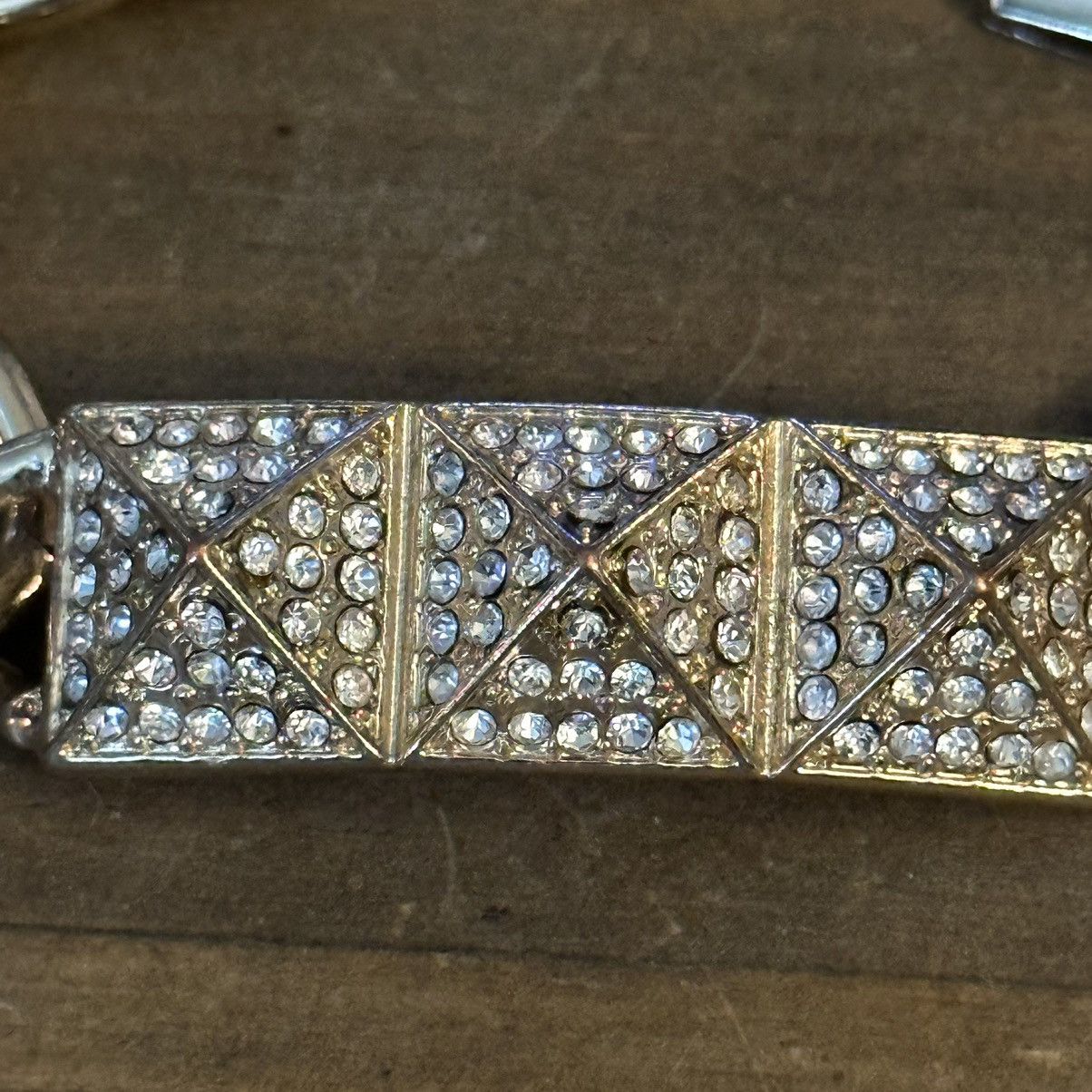 Other Paved rhinestone pyramid chain bracelet Size ONE SIZE - 4 Thumbnail