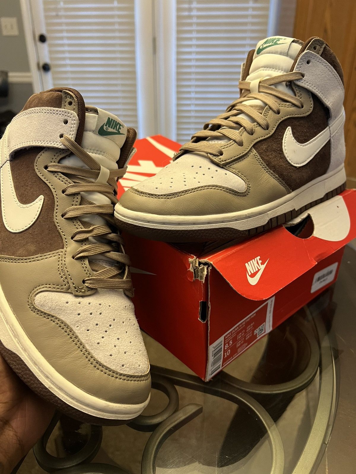 Nike Nike Dunk High Light Chocolate Size US 8.5 / EU 41-42 - 1 Thumbnail