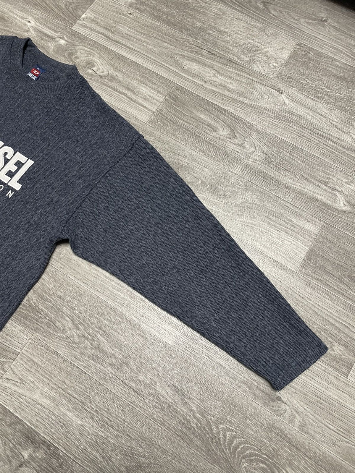 Diesel Vintage Diesel Big Logo Ribbed Sweatshirt 90s Size US XL / EU 56 / 4 - 6 Thumbnail