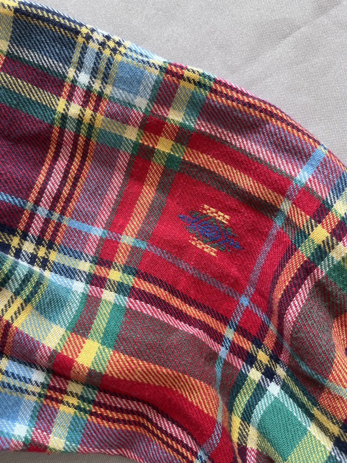 Polo Ralph Lauren Polo Ralph Lauren Flannel Madras Navajo RRL Ornamental Shirt Size US S / EU 44-46 / 1 - 11 Thumbnail