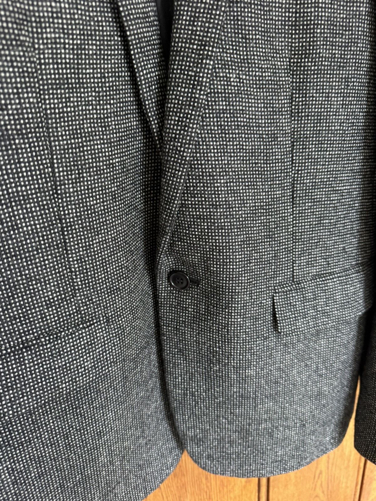 Saint Laurent Paris Saint Laurent herringbone notch lapel suit jacket 48 Size 38R - 11 Thumbnail